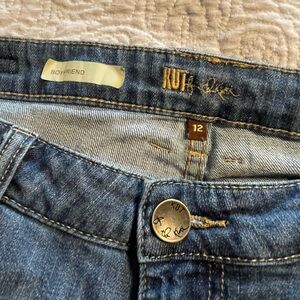 Kut from the Kloth Dark Blue Boyfriend Jeans